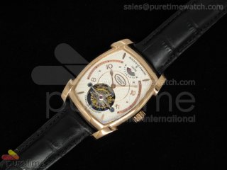 Kalpa XL Tourbillon RG White Textured Dial on Brown Leather Strap