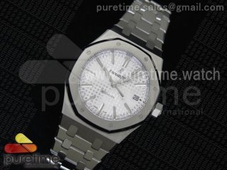 Royal Oak 37mm 15450 SS JF 1:1 Best Edition Silver Dial on SS Bracelet A3120