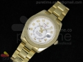 Sky-Dweller 326938 YG White Dial on YG Bracelet A21J