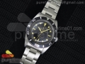 Vintage No Date Submariner Style 1 SS Black Dial on SS Bracelet A23J