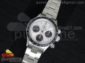 Daytona 6263 SS White/Black Dial Black Tachymeter Bezel on SS Bracelet Venus 75