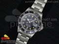 Vintage Submariner Style 9 SS Black Dial on SS Bracelet A2836