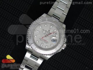 Yacht-Master 116622 1:1 Noob Best Edition Silver Dial on SS Bracelet A2824