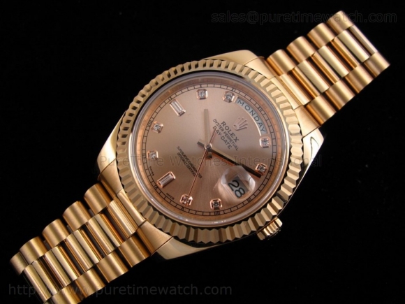 Day-Date II Everose Gold Rose Gold Dial A3156 Best Edition