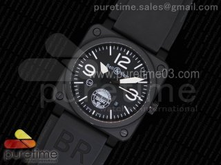 BR 03-92 PVD GIGN Special Edition Black Dial on Black Rubber Strap MIYOTA 9015