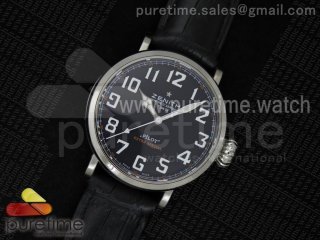 Pilot Type 20 Extra Special SS 45mm Black Dial on Black Leather Strap A23J