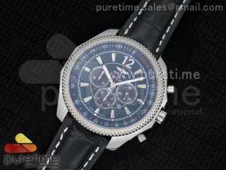 Bentley Special Edition Chrono SS Black Dial on Black Leather Strap A7750