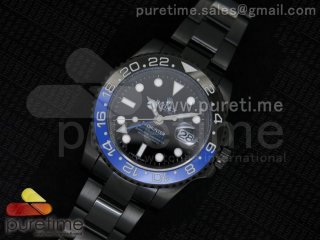 ProHunt GMT-Master II 116710BLNR PVD Black Dial on PVD Bracelet A2836