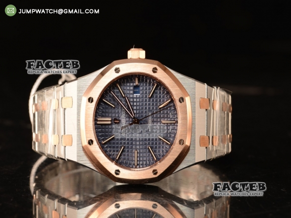 Audemars Piguet Royal Oak 41mm Two Tone Clone AP3120 Automatic Blue Dial EF Best Edition