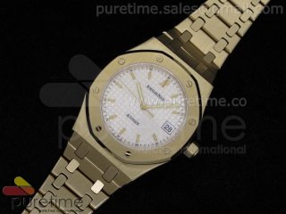 Royal Oak Automatic YG White Dial on Bracelet A2824