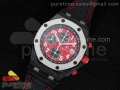 Royal Oak Offshore Singapore Grand Prix Forged Carbon JF Best Edition on Leather Strap A7750