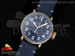 Pilot Type 20 Bronze XF 1:1 California Special Edition on Blue Leather Strap A2824