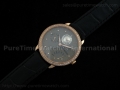 Jules Audemars Calendar Quartz RG Grey Dial Diamond Bezel