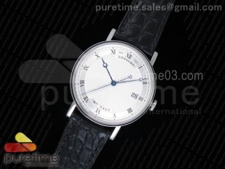 Classique Auto 5177 SS MK 1:1 Best Edition White Hobnail Textured Dial on Black Leather Strap MIYOTA 9015