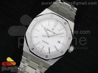 Royal Oak 41mm 15400 SS Lite White Dial on SS Bracelet MIYOTA9015