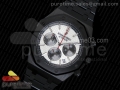 Royal Oak Chronograph PVD All Black White/Black Dial on PVD Bracelet Jap Quartz