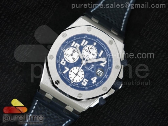 Royal Oak Offshore JF Best Edition "The National Classic Tour" on Blue Leather Strap A7750