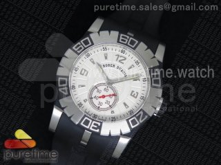 Easy Diver Automatic SS White/Black on Rubber Strap ETA2824