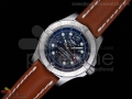 SuperOcean Steelfish H-Maker SuperLumed Black Dial on Brown Leather Strap ETA2836