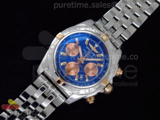 Chronomat B01 V1 SS/RG Blue Dial on Bracelet A7750