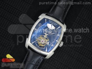 Kalpa Grande Tourbillon Real PR AXF SS Black Dial on Black Leather Strap