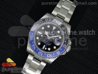 GMT-Master II 116710 BLNR Black/Blue Ceramic 1:1 Noob Best Edition on SS Bracelet A2836