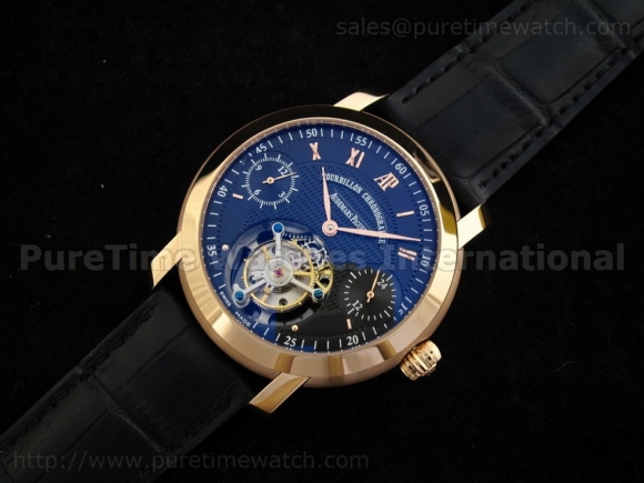 Jules Audemars Tourbillon Chronographe RG Black Dial