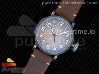 Pilot Type 20 Extra Special 45mm Aged SS Case V6F 1:1 Best Edition Brown Dial on Assolumate Strap A2824