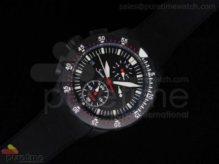 U1000 Chrono PVD Black Dial Rubber A23J Auto