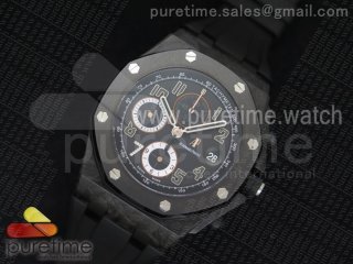 Royal Oak Offshore "GINZA 7" Forged Carbon JF Best Edition on Rubber Strap A3126 (Free Leather Strap)