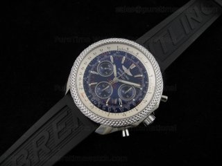 Bentley Motors 2009 SS Blue Dial on Black Rubber Strap