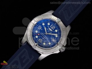 SuperOcean Steelfish H-Maker SuperLumed Blue Dial on Blue Leather Strap ETA2836