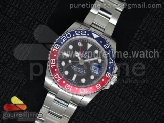 GMT-Master II 116719 BLRO Black Dial on SS Bracelet A2836