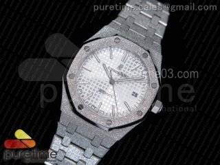 Royal Oak Frosted Gold 37mm 15454 SS JHF Best Edition Silver Dial on SS Bracelet A3120