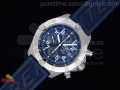 Skyland Avenger SS Blue Dial on Blue Rubber Strap A7750