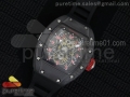 RM022 Forge Carbon Gold Inner Bezel Skeleton Dial on Black Rubber Strap MIYOTA 9015