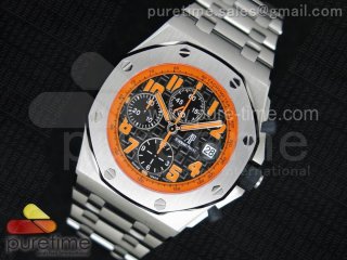 Royal Oak Offshore JF Ultimate Edition Volcano on SS Bracelet A7750 V2