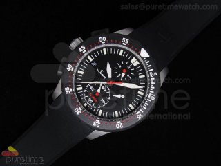 U1000 Chrono PVD Stainless Steel Black Dial Rubber A23J Auto