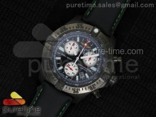 Avenger Skyland PVD Black/White Dial on Black/Green Nylon Strap Swiss ETA Quartz