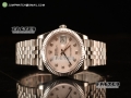 Rolex Datejust 37mm Swiss ETA 2836 Automatic Steel Case with Jubilee Steel Bezel White MOP Dial Diamond Steel Bracelet