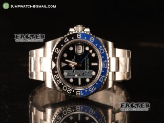 Rolex GMT-Master II Ceramic Black/Blue Bezel Automatic (Correct Hand Stack) 116710BLNR