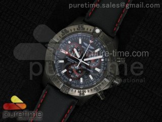 Avenger Skyland PVD Black Dial on Black/Red Nylon Strap Swiss ETA Quartz