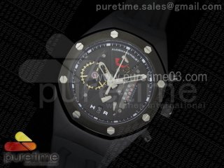 Royal Oak Concept PVD Black/Black Dial on Black Rubber Strap Jap Quartz