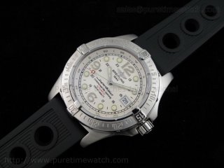 SuperOcean Steelfish Ultimate White Dial on Black OR Strap