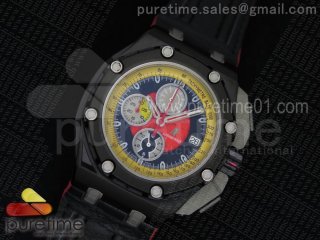 Royal Oak Offshore Grand Prix PVD Lite Black/Red Dial on Black Leather Strap Jap Quartz