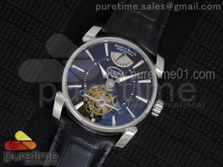 Tonda Tourbillon Real PR SS Brown Dial on Black Leather Strap