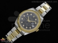 Date Just II 41mm SS/YG Black Dial Diamond Marker SS/YG Oyster Bracelet