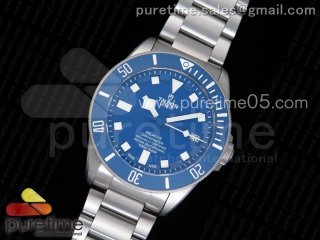 Blue Pelagos V6F 1:1 Best Edition on Titanium Bracelet A5612 V4 (Free Rubber Strap)