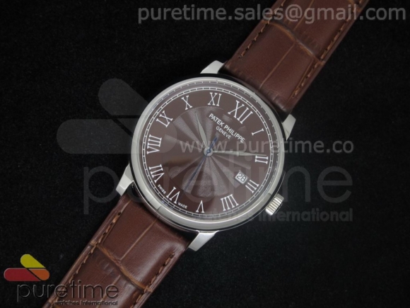 PP Calatrava SS Brown Dial on Brown Strap A2824