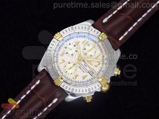 Chronomat Evolution SS/RG White Numeral Dial A7750